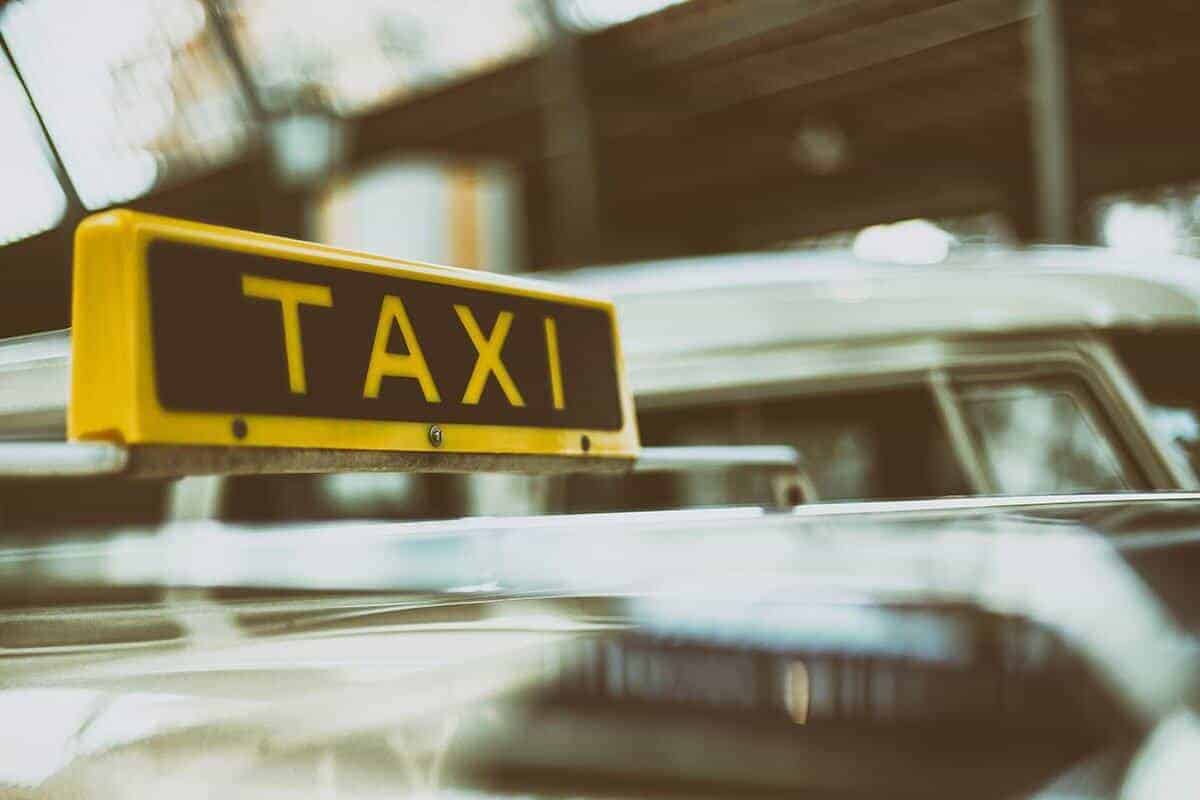 Taximilorad taxi schild